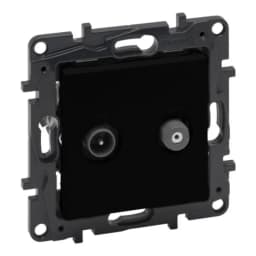 Розетка TV-SAT "зірка" Legrand NILOE STEP 863583 колір чорний