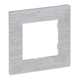 Рамка 1-постова Legrand NILOE STEP 863891 колір фактурний алюміній