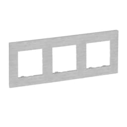 Рамка 3-постова Legrand NILOE STEP 863893 колір фактурний алюміній