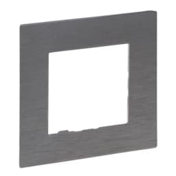 Рамка 1-постова Legrand NILOE STEP 863991 колір фактурна сталь