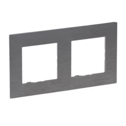 Рамка 2-постова Legrand NILOE STEP 863992 колір фактурна сталь