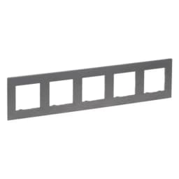 Рамка 5-постова Legrand NILOE STEP 863995 колір фактурна сталь