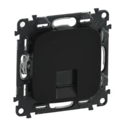 Розетка комп'ютерна RJ45 UTP 6.cat. Valena ALLURE 753952 антрацит