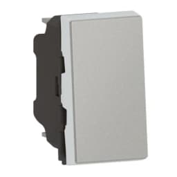Вимикач кнопковий 1-кл. 1мод. для серії Mosaic New Legrand 079230L алюміній
