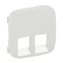 Лицьова панель розетки 2x RJ45 Valena ALLURE 755429 перлина