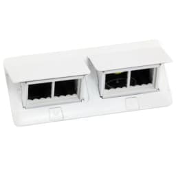 Висувний люк на 2х4 модуля з монтажним комплектом, білий, Legrand 654004