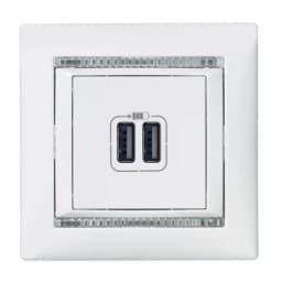 Розетка USB (2 виходи) Valena Legrand 770470, колір білий