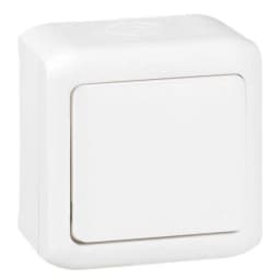 Вимикач накладний 1-клавішний IP44, Forix™ 782360, колір білий