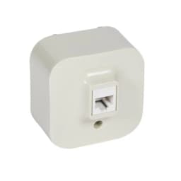 Розетка комп'ютерна PC-1 Forix™ 782454, колір слонова кістка