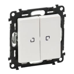 Вимикач з підсв. 2-кл. для серії Valena Life Legrand 752428 білий глянець