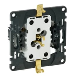 Розетка подвійна 2К+З 16А/250V зі шторками, автоматичні клеми Valena IN'MATIC 753031