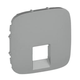 Лицьова панель розетки RJ11 / RJ45 Valena ALLURE 755417 алюміній