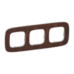 Рамка 3 пости Valena ALLURE 754453 шкіра