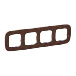 Рамка 4 пости Valena ALLURE 754454 шкіра