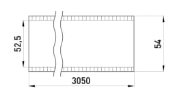 Труба металева e.industrial.pipe.2" без різьби, 3.05м i0380006 E.NEXT