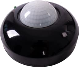 Датчик руху інфрачервоний стельовий e.sensor.pir.07.black(чорний), 360°, IP20 s061034 E.NEXT