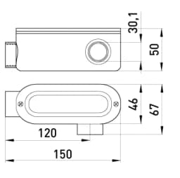 З'єднувач ревізійний Г-подібний e.industrial.pipe.db.revise.elbow.1" для труб 1" i0540003 E.NEXT