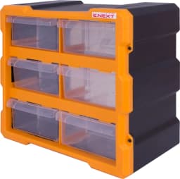 Органайзер пластиковий, e.toolbox.pro.20, 6-секційний 267х157х262мм t011020 E.NEXT