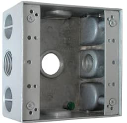 Коробка розподільча (монтажна) металева без кришки e.industrial.pipe.db.thread.5.1/2" з 5 різьбовими вводами 1/2" i0530005 E.NEXT