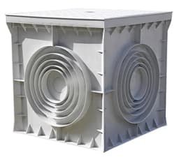 Колодязь кабельний пластиковий e.manhole.300.300.300.cover, 300х300х300мм, з кришкою CP303030 E.NEXT