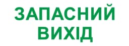 Піктограма "ЗАПАСНИЙ ВИХІД" для аварійних світильників e.emergency.exit.280.100 l0660089 E.NEXT