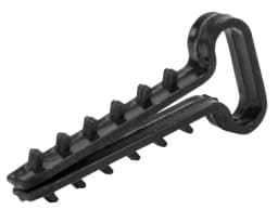 Дюбель ялинка 14 mm для плос. пров. e.metiz.dowel.flat.fir.black.14, чорний 100 шт. E.NEXT m0080037