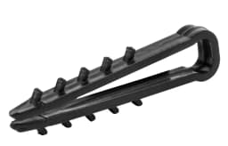 Дюбель ялинка 6 mm для плос. пров. e.metiz.dowel.flat.fir.black.6, чорний 100 шт. E.NEXT m0080038
