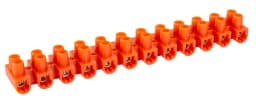 Клемна колодка ділима, 12 груп x 14mm2e.tc.stand.12.14.orange, 400V/20А, помаранчева, E.NEXT s016026