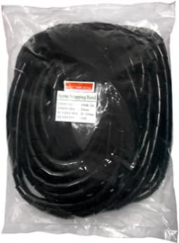 Спіральна кабельна обв'язка e.Next e.spiral.stand.24.black, 20-130 мм, 10м, чорна