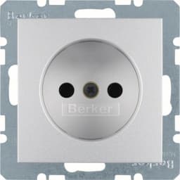 Розетка без з/к 16А/250В захист контактів S.1 Berker 6167331404 алюміній