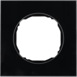 Рамка 1Х скло чорне R.8 Berker 10112616