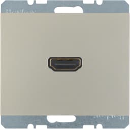HDMI-розетка, підключення ззаду під кутом 90 град., нержавіюча сталь, «K.5» 3315437004