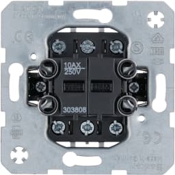 Вимикач 2-кл. універсальний (механізм) 10АХ/250В 303808