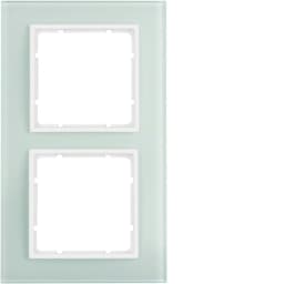Рамка скляна 2-а колекція B.7 GLAS, колір «полярно-білий, матовий», 10126909