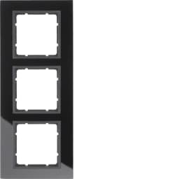 Рамка скляна 3-а колекція B.7 GLAS, колір «чорний антрацит, матовий», 10136616