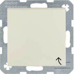Розетка електрична з кришкою Berker для колекцій S.1/B.3/B.7 GLAS, «білий глянцевий» 47518982