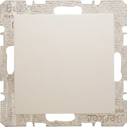 Заглушка з центральною панеллю, з фіксатором, Berker з колекції S.1/B.3/B.7 GLAS, «білий глянцевий» 6710098982