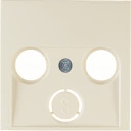 Накладка для антенної розетки 2/3 отв., біла S.1 12038982
