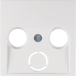 Накладка для антенної розетки 2/3 отв., полярна біла S.1 12038989
