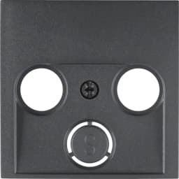 Накладка для антенної розетки 2/3 отв., антрацит B.3/B.7 GLAS 12031606