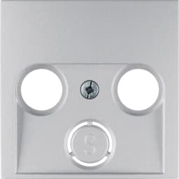 Накладка для антенної розетки 2/3 отв., алюміній B.3/B.7 GLAS 12031404