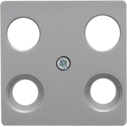 Накладка для антенної розетки 4 отв., алюміній B.3/B.7 GLAS/K.1 14831404