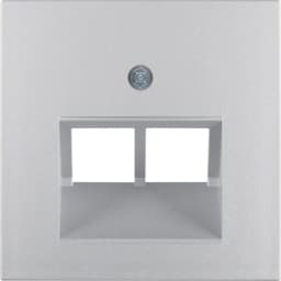 Накладка для розетки UAE/E-DAT, алюміній B.3/B.7 GLAS 14091404