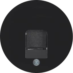 Накладка для супортів під модуль RJ12/RJ45, чорна, R.1, R.3, 11702045