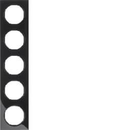 Рамка 5-а пластик/чорний (глянцевий), R.3, 10152245