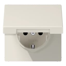 Розетка з з/к з кришкою Jung LS1520KL сл. кістка