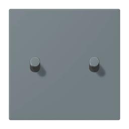 Накладка 1-полюсна для вимикача з 2 тумблерами «циліндр» JUNG LC12-5R0251 gris 59