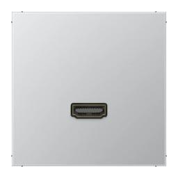 Розетка HDMI 2.0 типу А Jung LS990 MAAL1112, алюміній, для передачі відео та аудіо високої якості