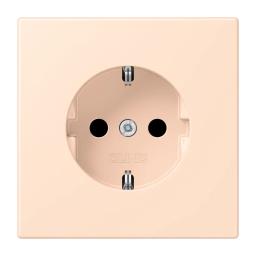 Розетка з заземленням 250V 16A з пружинним затиском JUNG LC1520228 rose pâle