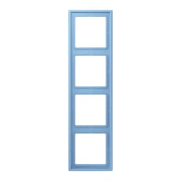Рамка 4-постова Jung LS990 LC984256 з дюропласту, колір bleu céruléen 59